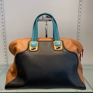 Fendi Chameleon Tricolor Duffle Bag/ Satchel